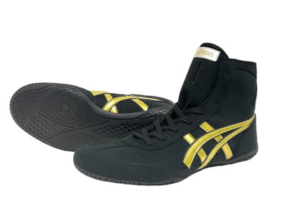 ASICS Wrestling Shoes 1083A001 Black Gold Successor to ASICS EX-EO