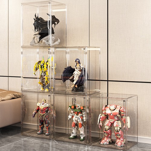 10x Premium Shoe Box Display Case Storage Clear Plastic Side Stackable Sneaker - Picture 7 of 21