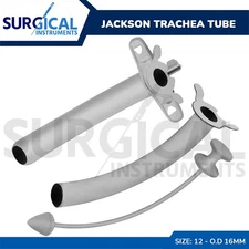 Jackson Trachea Tube Set Surgical Instruments Size #12 German Grade