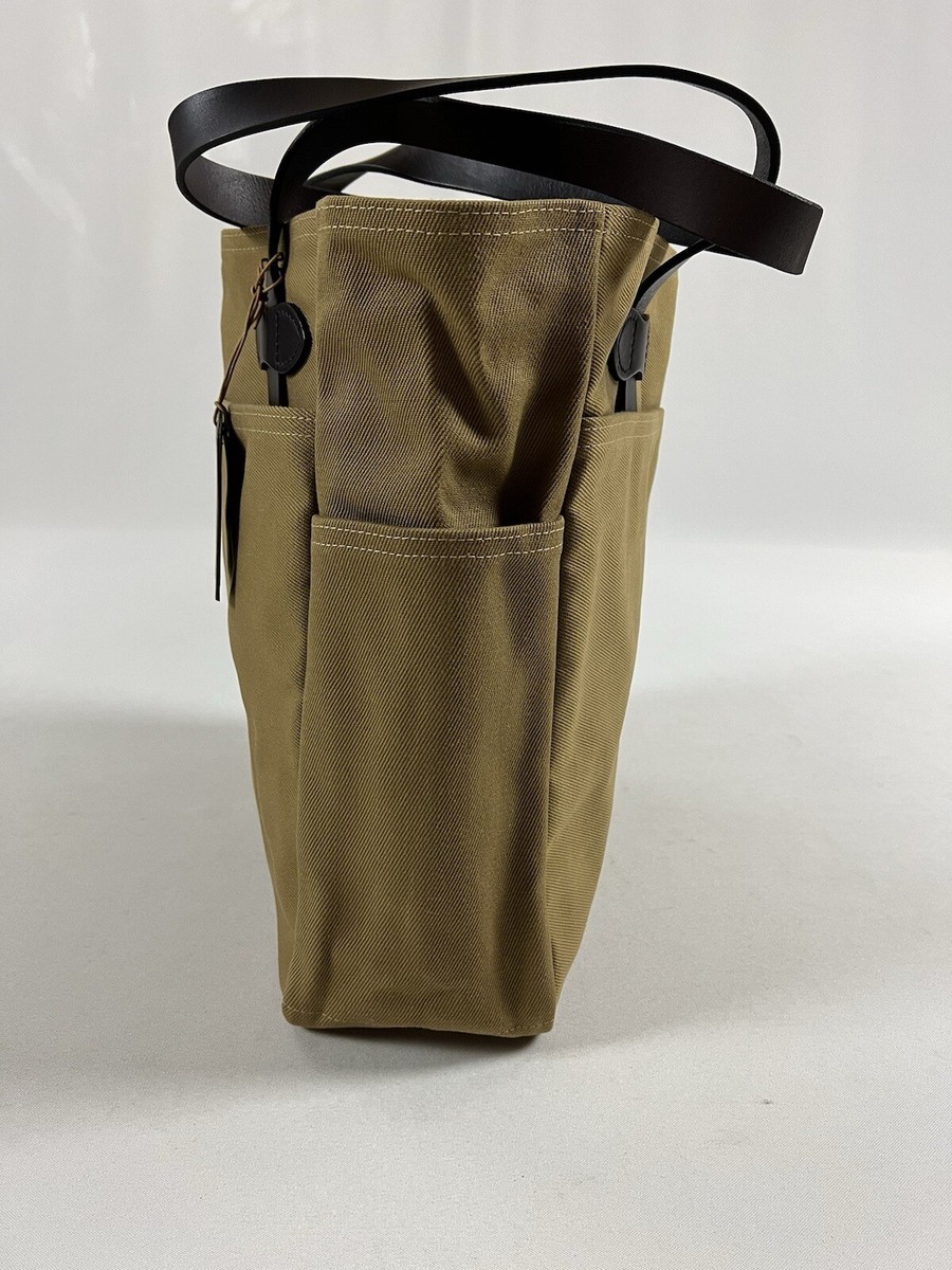 FILSON RUGGED TWILL OPEN TOTE BAG TAN NWT WITH KEY CLIP RARE | eBay