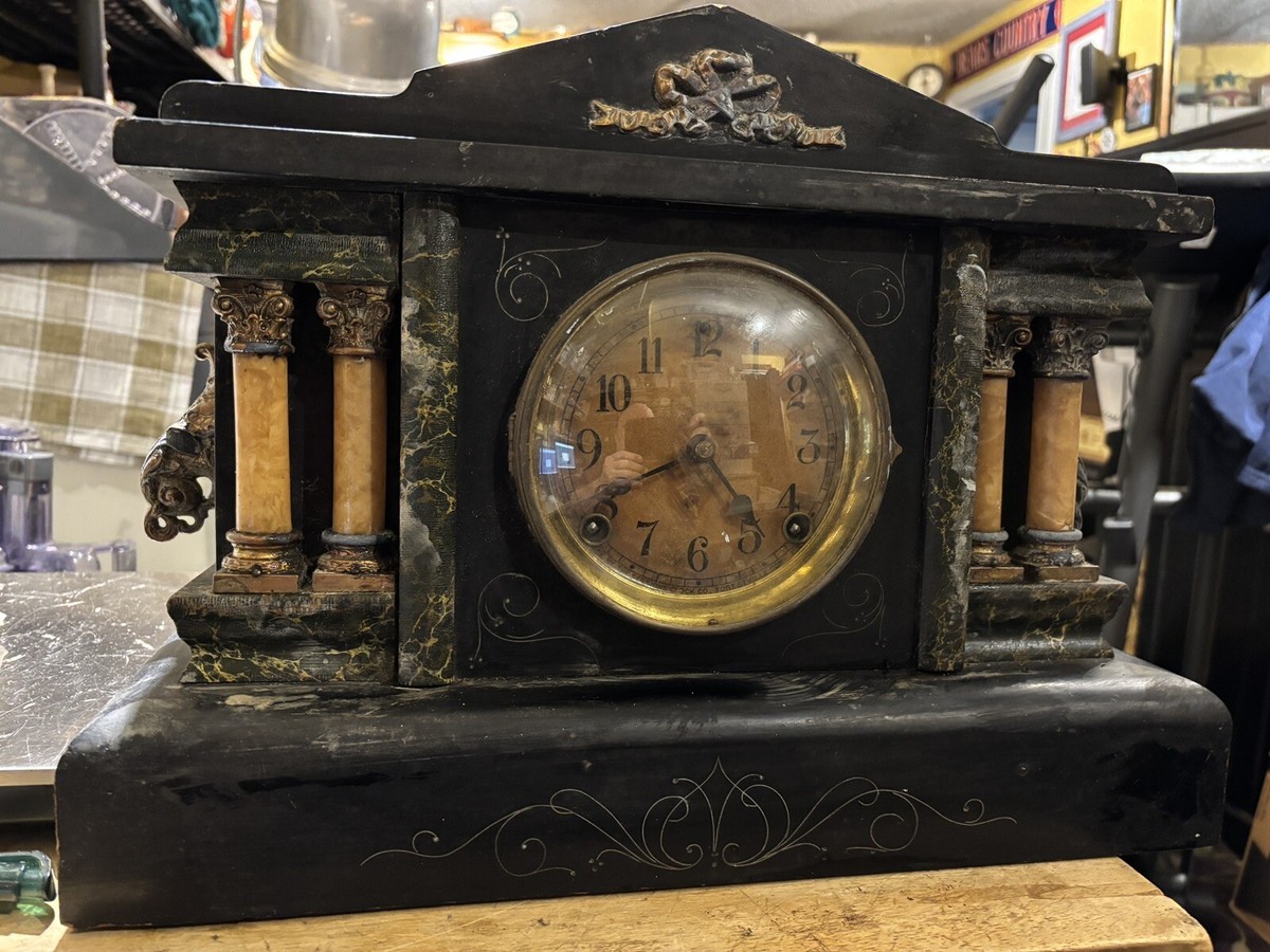 The Sessions Clock Co Mantle Clock 8 Day half-hour strike. With