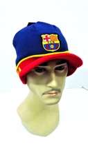 FC Barcelona Sports Visor Beanie Blue Cap Soccer Football Club La Liga FCB New 