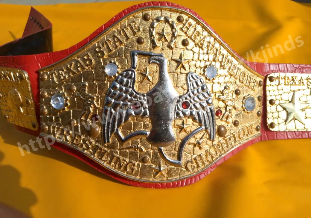 Texas State Heavyweight Wrestling Champion Belt David Von Erich