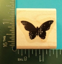 Stampin Up BUTTERFLY Rubber Stamp Bug Insect Summer Flower Garden