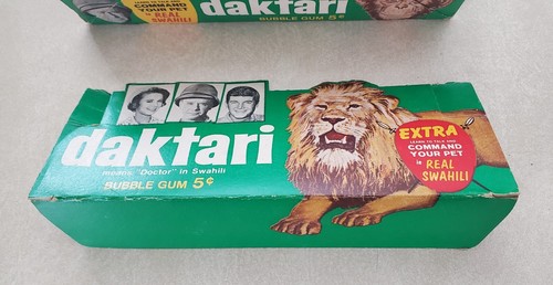 1966 Philadelphia Bubble Gum DAKTARI TV SERIES EMPTY WAX BOX SUPER RARE - Picture 9 of 10
