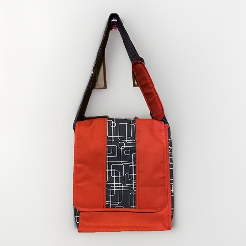 IKEA Laptop Case Shoulder Bag Red Geometric Design 14 X 12 X 4 Portfolio Bag - Afbeelding 4 van 17