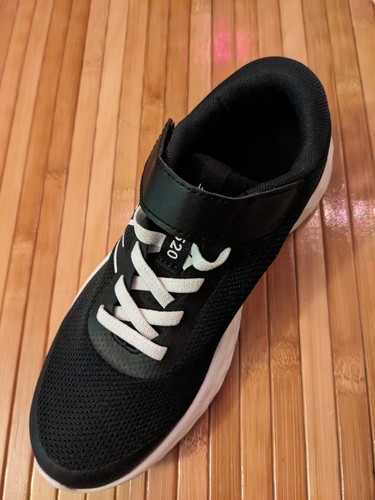 New Balance Jr 520v8 taglia 2 scarpa comoda nera larga con lacci elastici PA520BW8 - Foto 8 di 10