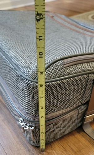 Hartmann Tweed Garment Bag Suiter Suit Bag Natural Tweed - See Descrip And Pics - Picture 6 of 14