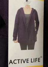 ACTIVE LIFE - Merlot - Sweater Cardigan CHOOSE SIZE