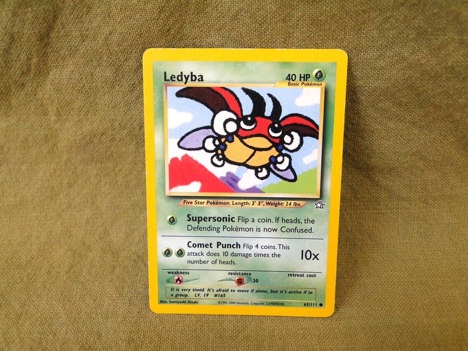 Pokemon Trading Card - Neo Genesis: Ledyba 63/111