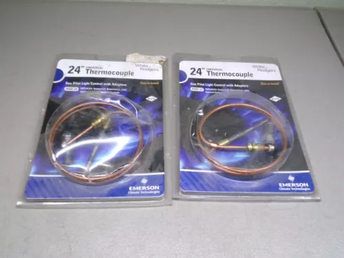 LOT OF 2 WHITE-RODGERS H06E-24 UNIVERSAL THERMOCOUPLES 24" NOS