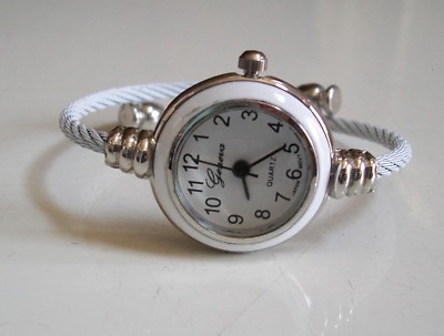 Assorted Color Number Dial Cable Band Ladies Girl's Bangle Cuff Fashion Watch