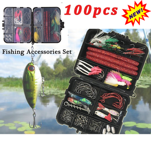 loaded fishing tackle box