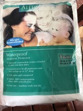 Aller-Ease Waterproof Twin Mattress Protector New In Package -See Pics