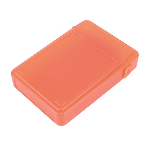 3.5 Inch IDE SATA HDD Hard Drive Disk Storage Box Plastic HDD Caddy Case(Orange) - Picture 4 of 12