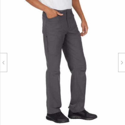Eddie Bauer Mens Fleece Lined 2 Way Stretch Tech Pants SIZE 40X30 COLOR DK SMOKE