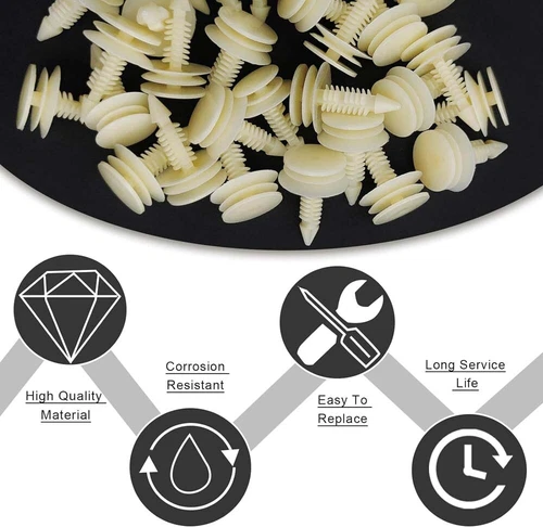 50X Door Trim Panel Clip Retainer Push Pin For GM Chevy Chevrolet Express 1500 - Bild 7 von 20