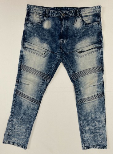 Moto Distressed Biker Slim Fit 