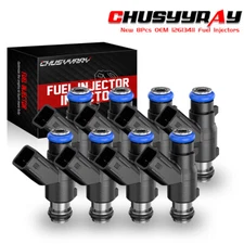 Set of 8 Genuine OE GM 217-3412 / 12613412 L96 Flex Fuel 50lb/hr Injectors