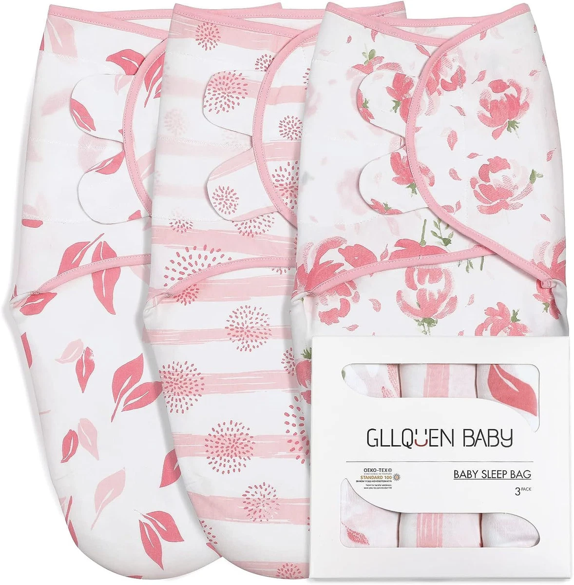 Gllquen Baby Swaddle Blankets for Baby Boy Girl, 0-3 Months Infant