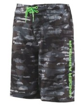 Under Armour Boys' Grit Back Elastic Grey Board Shorts - YSM - NWT - MSRP 42.00