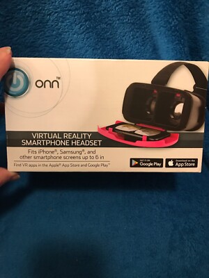 Onn Pink Virtual Reality Smartphone Headset Fits Screens Up To 6 In