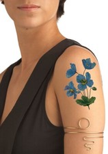 temporary tattoo - Large Flower - approx. 5" x 3"