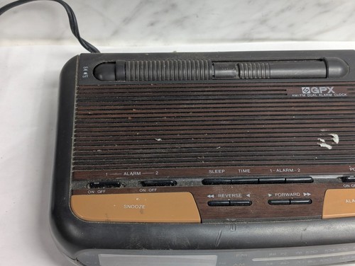 Vintage GPX Digital Alarm Clock Radio AM-FM Gran Prix Model D600 Gran Prix - Picture 5 of 19