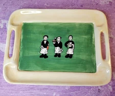 California Pantry Plate Waiter Design Wine Platter Classic Ceramics 2000 Vintage