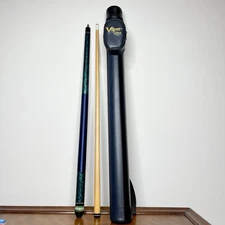 Vintage Mizerak Pool Cue Stick 19 Oz Blue Pearl With Case