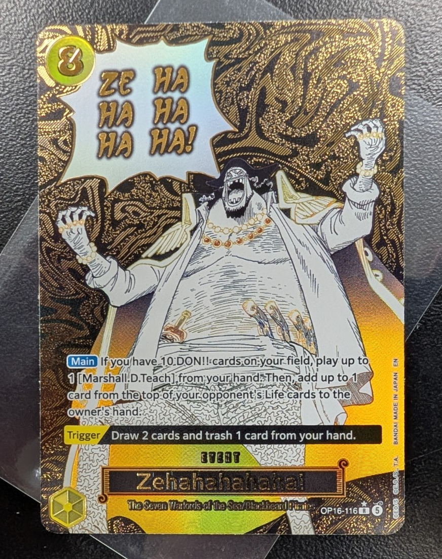Zehahahahaha! OP16-116 Alternate Art The Time of Battle One PIece