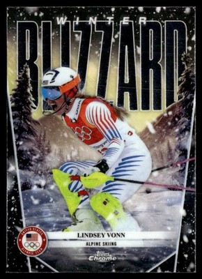 2026 Topps Chrome Olympics Winter Blizzard Lindsey Vonn #WB-5 C
