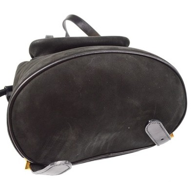 Salvatore Ferragamo Black Suede Vara Bow Backpack Salvatore Ferragamo Black Suede Vara Bow Backpack AQ-216254  main image 2