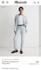 Madewell Women's 27 The Perfect Vintage Jean in Delora Wash NWT