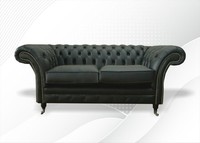 Chesterfield Luxus 2 Sitz Couch Polster Sofa Textilleder Couchen Garnitur Neu