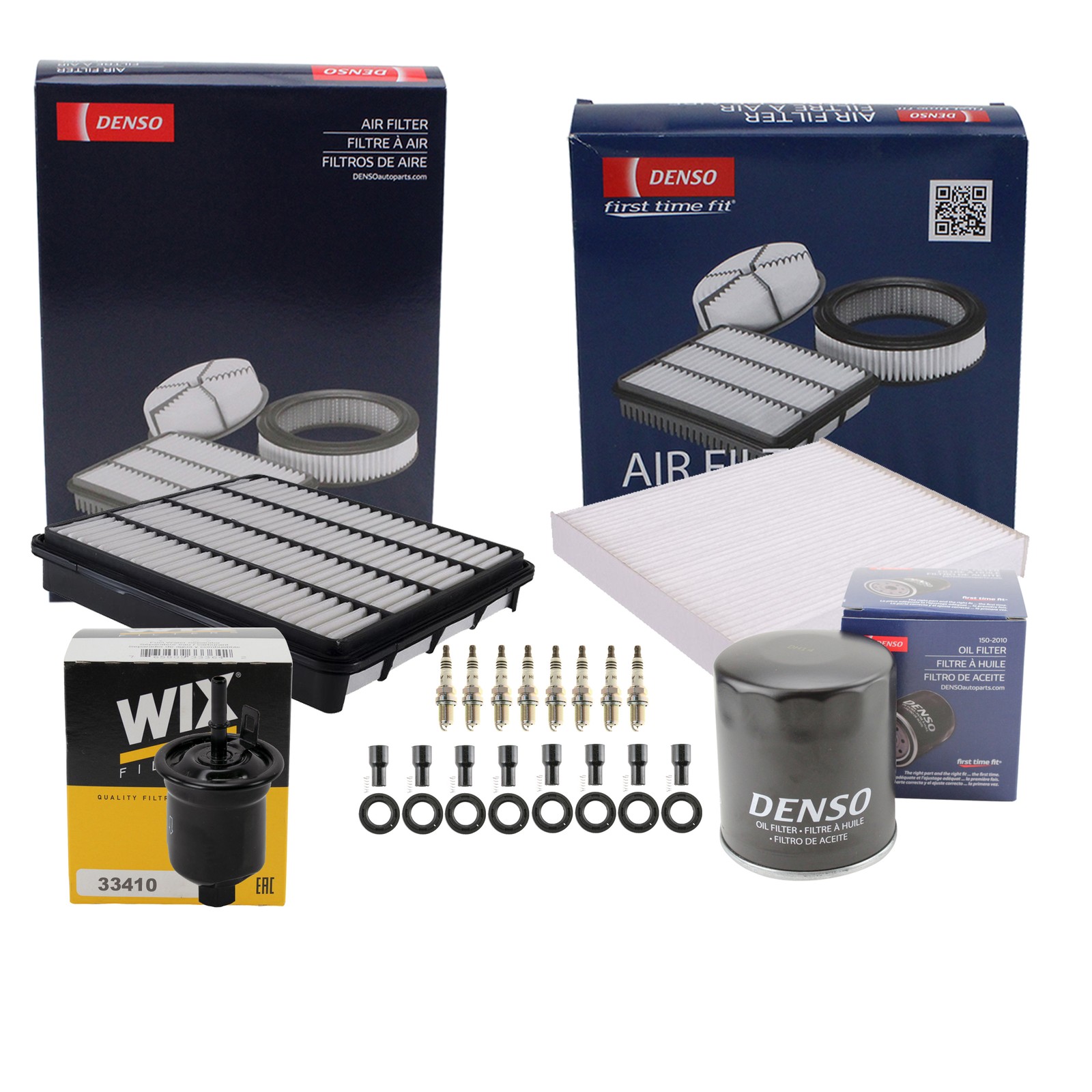 Denso Tune Up Kit NGK 8 Spark Plugs  Boots Kit for Sequoia 4.7L V8 GAS 2UZ-FE