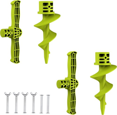 #ad 2pack Dock Auger Kit PA6630% GF Handle and Auger for PVC Tubing Sandbar Fi... $40.49