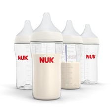 NUK Perfect Match 2-in-1 Natural and 4 Count Pack of 1 , 8 ounces, Clear