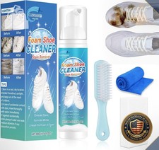 Shoe Cleaner Kit 6.76oz with Brush Towel Sneaker All Materials