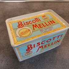 SCATOLA DI LATTA "BISCOTTI MELLIN" ORIGINALE ANNI '60