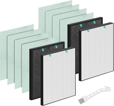 2 Sets Air400 Filter Replacement for Bissell Air400, 2 Filter, 2 Carbon Post ...