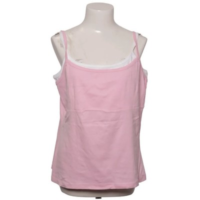 Canda C&A, Tank­top, Größe: XL, Pink/Weiß, Baumwolle, Einfarbig, Damen #AON