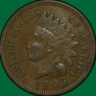 1905 Indian Head Cent Choice Extremely Fine XF+ Coin #35127