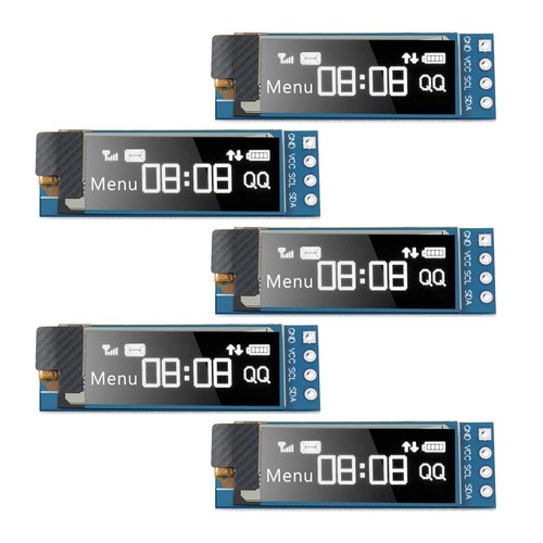 Modulo OLED 128x32 Blu Per Arduino PIC Raspberry Pi Seamuing I2C OLED Display Module I2C Schermo Minuscolo Modulo 0.91 Pollice Blu 128X32 I2C OLED Driver DC 3.3V A 5V Per Arduino (confezione