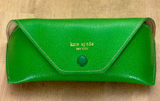 Kate Spade Bright Lime Green Soft Eyeglasses Case with Snap