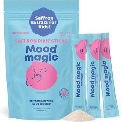 HOT-JoySpring Mood Magic for Kids CNatural Mood Support Pixie Sticks Candy w/Saf