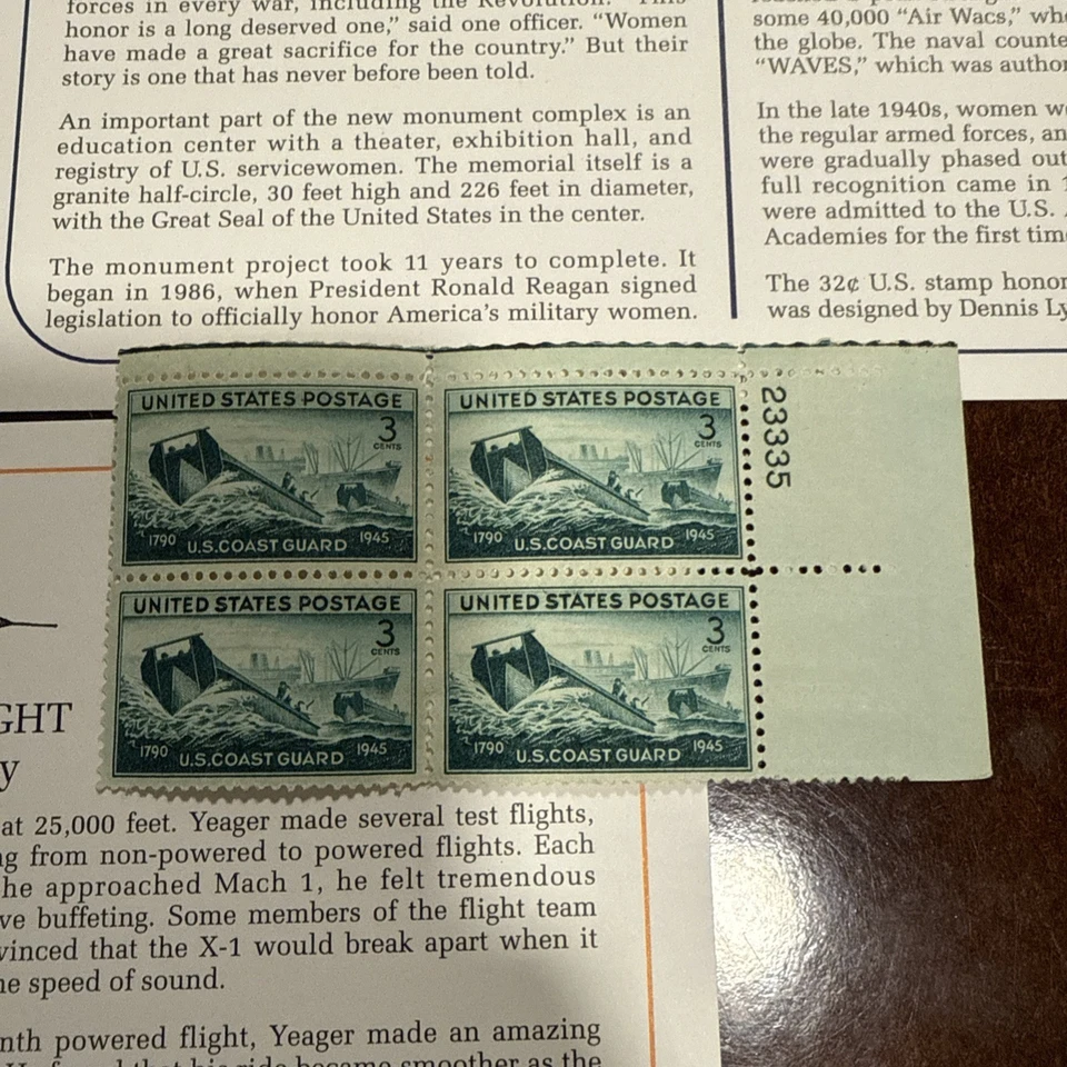 USA Military First Day Covers And Stamps And Blocks Of Stamps Never Used Mint  - Image 4 of 4