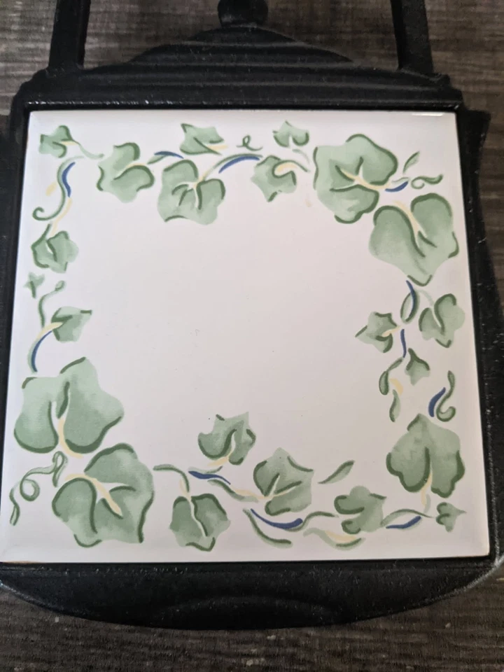 CORELLE COORDINATES VERY RARE CAST IRON CALLAWAY TRIVET  WALL TILE FREE USA SHIP - Image 2 of 4