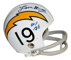 Lance Alworth Autographed San Diego Chargers Football Mini Helmet JSA