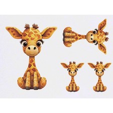 4 x 'Baby Giraffe' Temporary Tattoos / Transfers TO00061164 